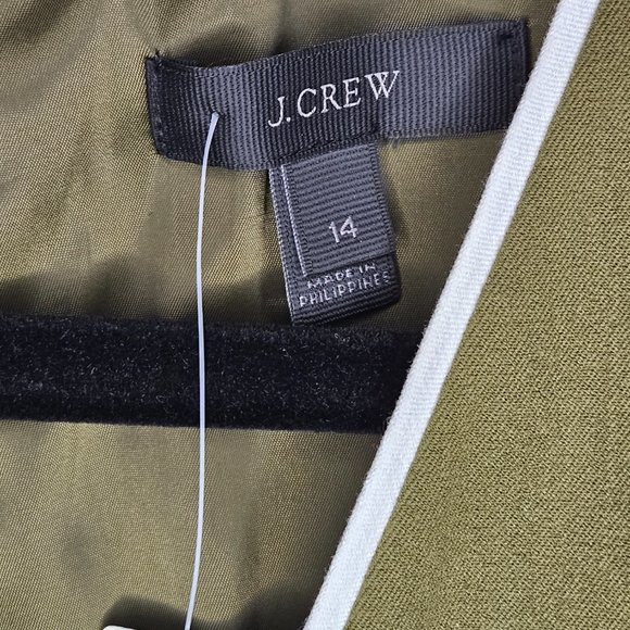 J. Crew Olive Green Sleeveless Dress - Picture 3 of 11